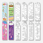 Marque-pages licornes à personnaliser avec des couleurs