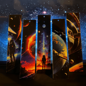 Marque-pages acrylique Nuits galactiques design original