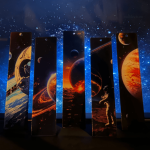 Accessoire de lecture en acrylique inspiré des nuits étoilées