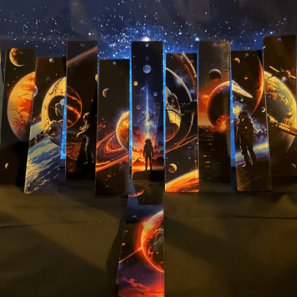 Marque-pages créatif pour amateurs de littérature et d'astronomie