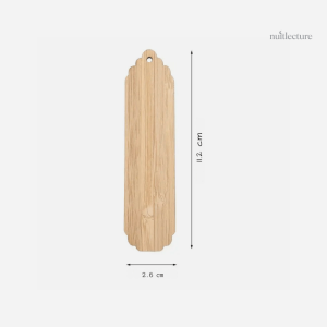 Accessoire de lecture en bois, marque-page vierge
