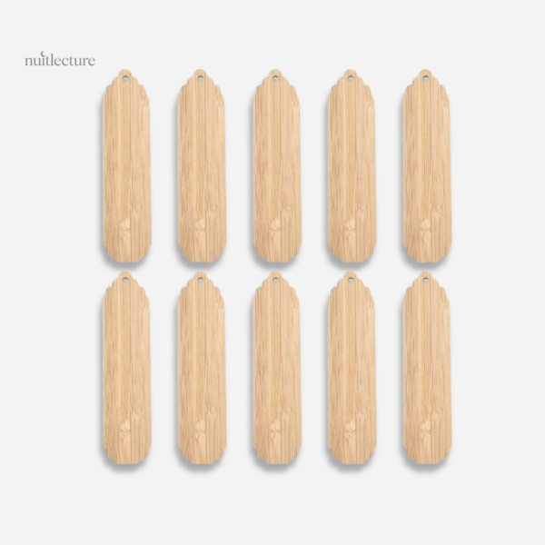 Marque-page en bois, idéal pour messages ou dessins