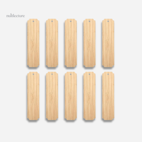 Marque-page vierge en bois, objet pratique et élégant