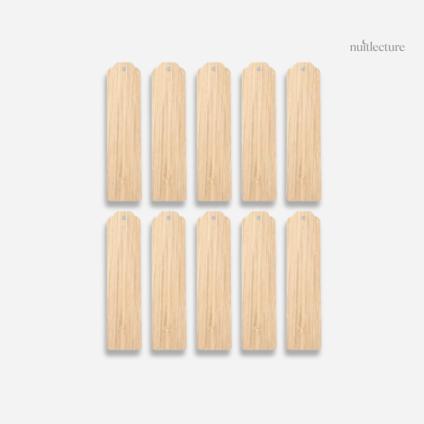 Marque-page simple en bois, parfait pour cadeaux DIY