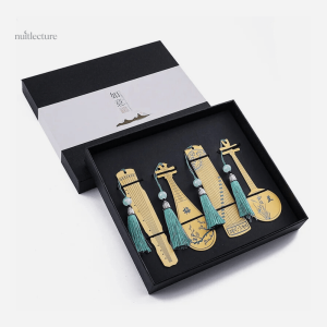 Coffret de marque-pages en métal design