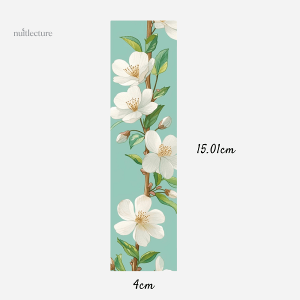 Accessoire de lecture : marque-page en papier fleuri