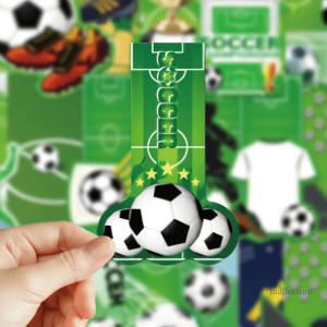 Marque-page en papier avec design de football
