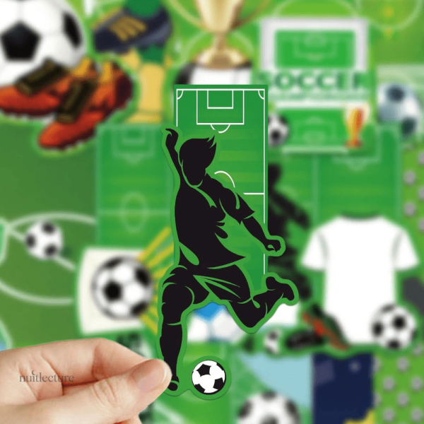 Élément décoratif pour fans de football en format marque-page