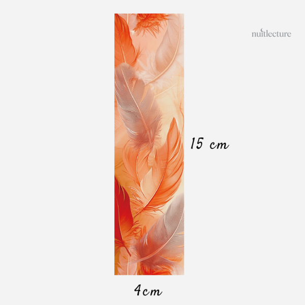Décoration pour livres : marque-pages en papier à plumes