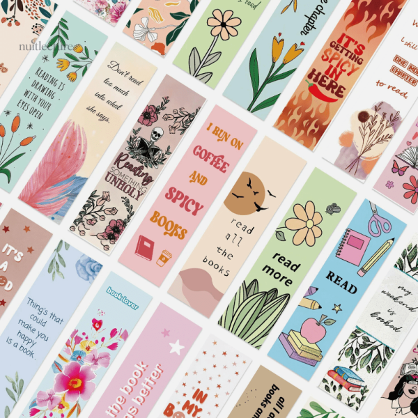 Marque-pages fleuris en papier original