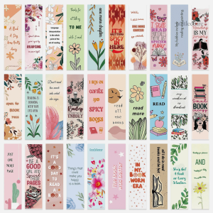 Marque-pages décoratifs avec motifs floraux