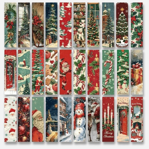 Marque-pages artistiques pour amateurs de livres et hiver