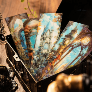 Marque-pages en PVC avec paysages féériques