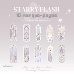Marque-pages en PVC brillants pour une touche d'originalité