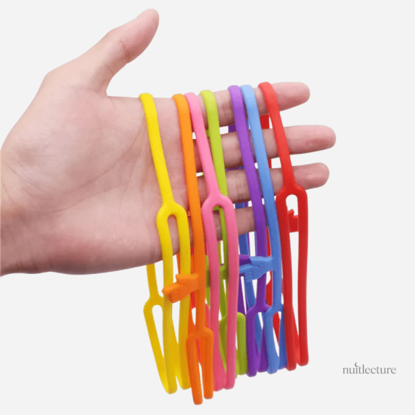 Marque-pages flexibles en silicone, design unique et coloré