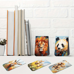 Marque-pages magnétiques animaliers colorés et ludiques