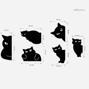 Accessoires de lecture : marque-pages avec motifs de chats