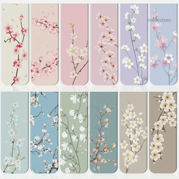Marque-pages magnétique avec design floral lumineux