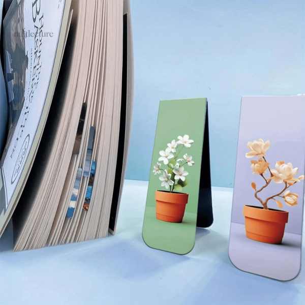 Marque-pages fleuris, élégant et pratique pour les lecteurs