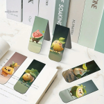 Marque-pages magnétiques avec des motifs de fruits mignons