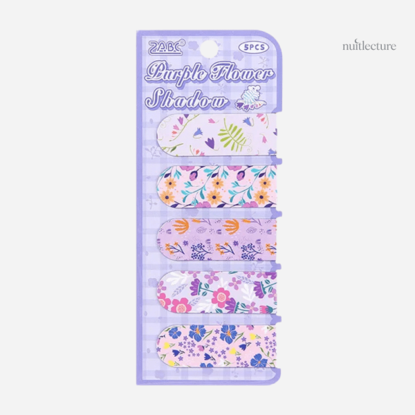 Marque-page Kawaii aux motifs floraux, idéal pour lire