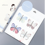 Papillons vibrants sur marque-pages magnétiques