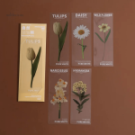 Design floral pour un marque-page original et pratique