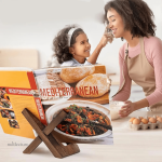 Porte livre en bois, accessoire de cuisine pratique