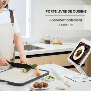 Support de livre rotatif pour recettes en cuisine