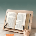 Support de lecture en bois artisanal