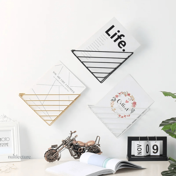 Porte livre mural design moderne