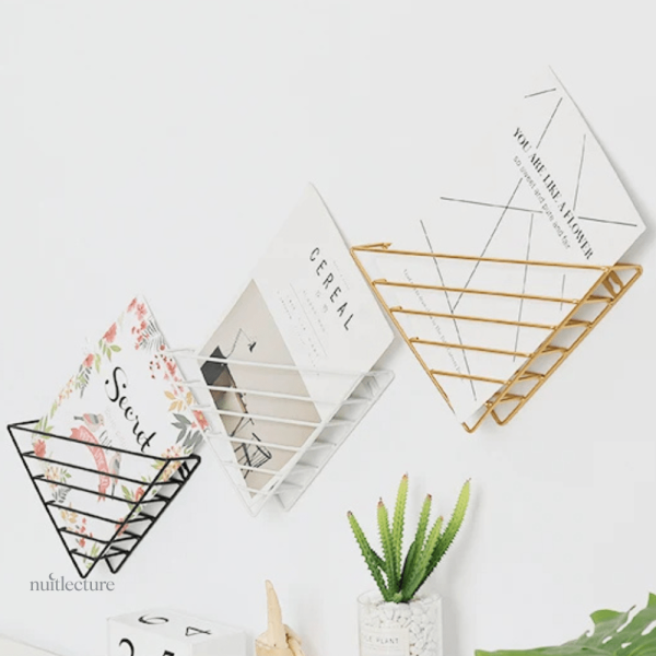 Supports livres muraux en bois design