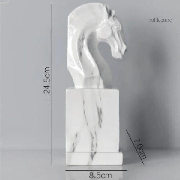 Décoration originale : serre-livre en 3D Chevaux