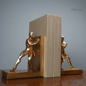 Objet décoratif 3D - Athlètes en résine dorée