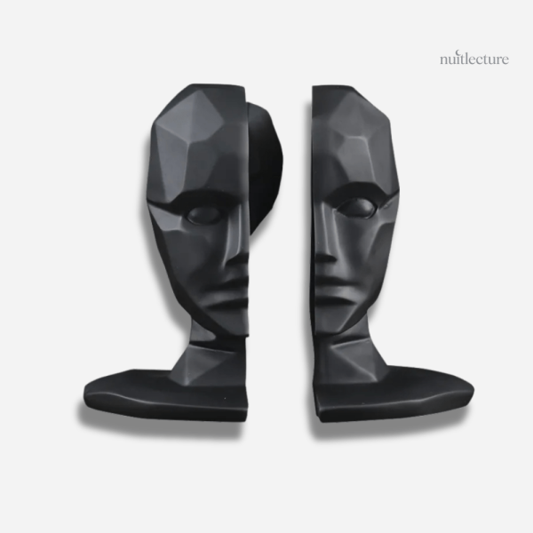 Support de livres artistique en 3D pour étagère