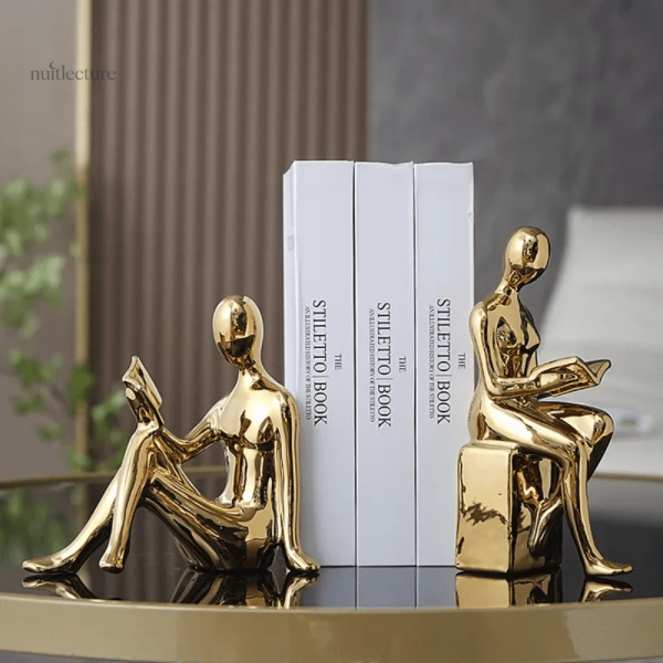 Serre-livre en céramique, touche contemporaine pour la bibliothèque
