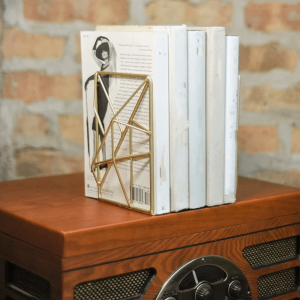 Serre-livre moderne en métal, design unique