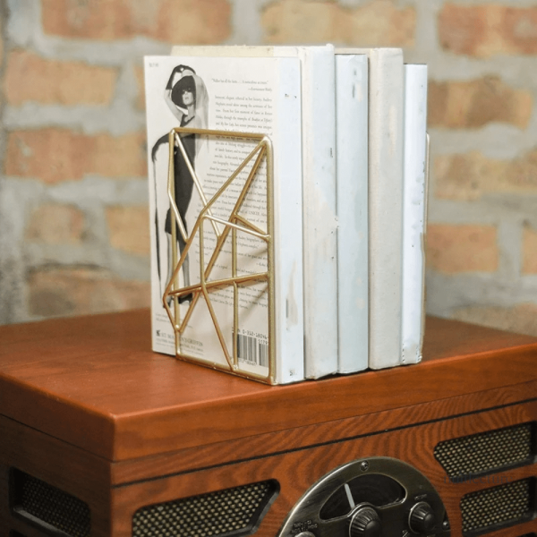 Serre-livre moderne en métal, design unique