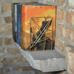 Support à livres en métal, style contemporain