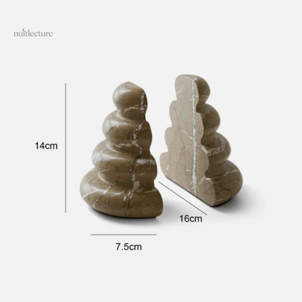 Objets de rangement design en marbre pour livres et magazines