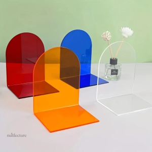Serre-livre acrylique prisme coloré pour décoration originale
