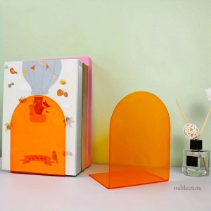 Serre-livre coloré en acrylique, design moderne et pratique