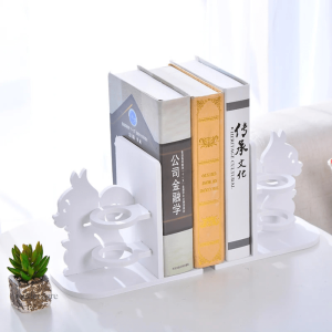 Serre-livre en bois avec porte-stylos élégant