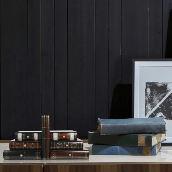 Rangement pratique en bois pour collection de livres
