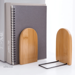 Serre-livre en bambou naturel, design moderne et fonctionnel