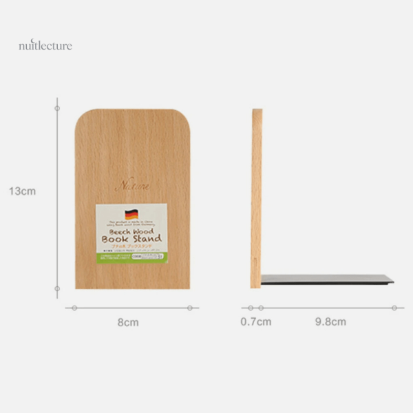 Accessoire en bois pour bibliothèque, style raffiné