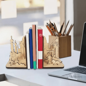 Serre-livre bois paysage oriental design élégant