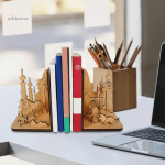 Serre-livre en bois décoratif style asiatique