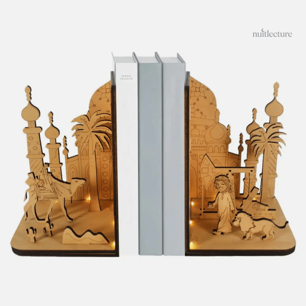 Accessoire pratique en bois pour la bibliothèque