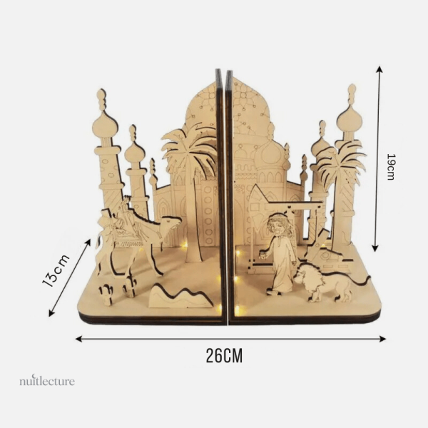Élément de décoration en bois paysage traditionnel
